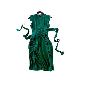MATERNITY Emerald Wrap Cocktail  Dress